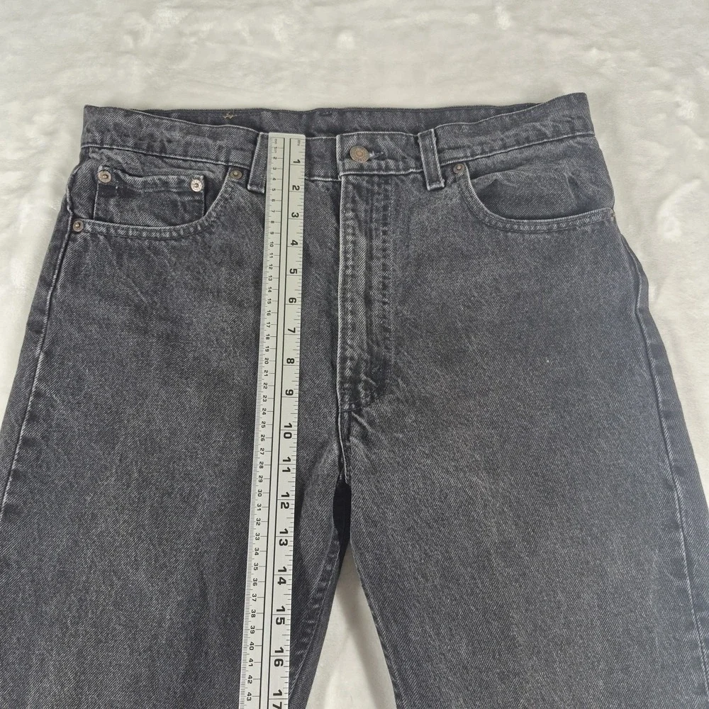 Vintage Levi's 505 Jeans Men's 36x30 (34x30) Black Regular Fit Straight Leg 90s
